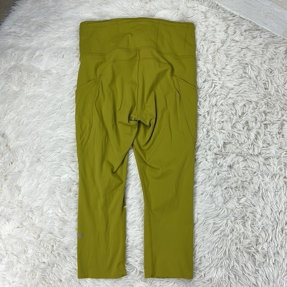 Lululemon Fast and Free Crop II 19" *Nulux Golden Lime - Picture 5 of 6